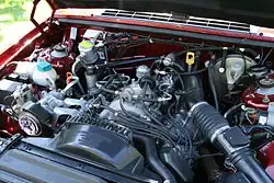 Motorraum mit 6-Zylindermotor B280F