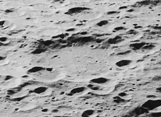 Lunar-Orbiter-5-Aufnahme, Blickrichtung nach Westen