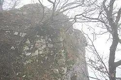 Mauerreste der vorderen Erlinsburg