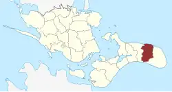 Lage des Borre Sogn in der Vordingborg Kommune