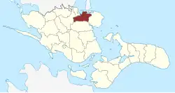 Lage des Skibinge Sogn in der Vordingborg Kommune