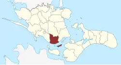 Lage des Stensby Sogn in der Vordingborg Kommune