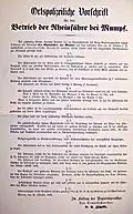 Vorschriften 1882 zum Betrieb der Fähre Mumpf durch den Regierungsrat