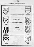 Wappen Horne, Dom Osnabrück (Anton Fahne 1860)[11]
