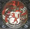 Wappen derer von Voß-Wolffradt im Kreishaus Greifswald