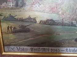 Votivbild von Max Colombo in der St. Johann Baptist Kirch in Holzhausen am Starnberger See