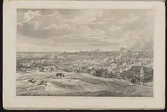 Smolensk, gezeichnet von Albrecht Adam Voyage pittoresque et militaire de Willenberg en Prusse jusqu'a Moscou 1827 (128823212)
