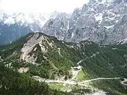 Blick auf den Pass von oben