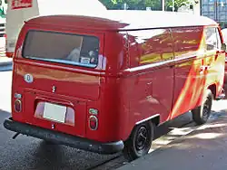 T2a Kastenwagen, Modelljahr 1969, Heck