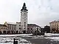 Platz Masarykovo náměstí mit Rathaus