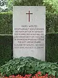 Ehrengrab von Hans Wölfel in Bamberg