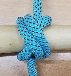 Will man einen großen dauerhaften Takling machen. kann man den Würgeknoten mit einem Extratörn machen