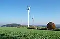 Windpark auf dem nordwestlichen Ortsgebiet