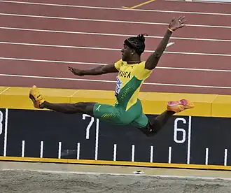 Wayne Pinnock bei den Weltmeisterschaften 2023 in Budapest