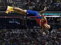 Vizeweltmeister Ernest John Obiena stellte seinen eigenen Asienrekord von 6,00&nbsp;m&nbsp;ein