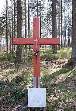 Wegekreuz am NSG-Zugang