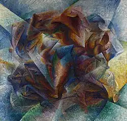 Umberto Boccioni, Dynamik eines Fußballspielers, 1913, Öl auf Leinwand, Museum of Modern Art, New York