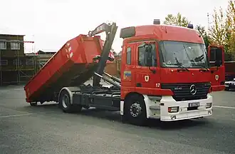 WLF mit Abrollbehälter Mulde