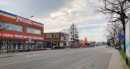 Im Mittelabschnitt der Geniner Straße