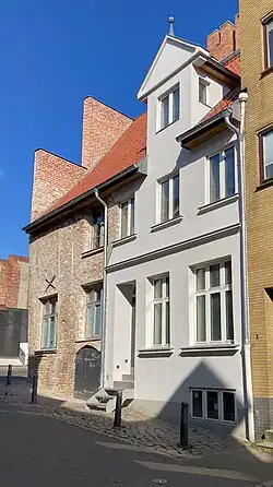 Kleine Burgstraße 1 nach dem Wiederaufbau, April 2025