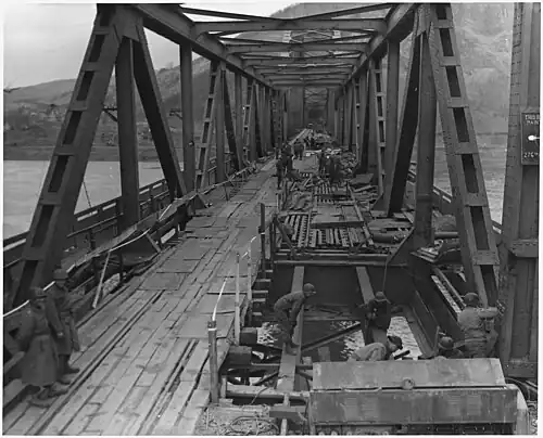Ludendorffbrücke, März 1945