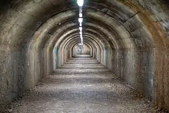 Betonierter Abschnitt