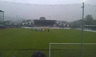 Die Wacker-Arena aus Sicht des Gästeblocks