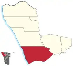 Karte Fransfontein in Namibia
