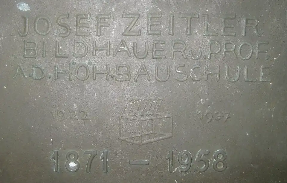 Bildunterschrift des Porträtmedaillons.