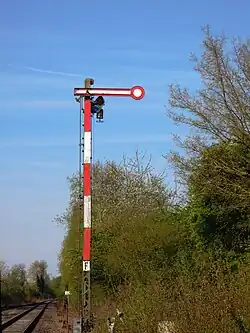 Die Formsignale im Bahnhofsbereich sind noch heute erhalten