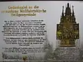 Informationstafel an der Stelle der Kapelle