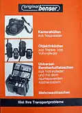 Prospekt „Original Benser“ Kamera-Zubehör