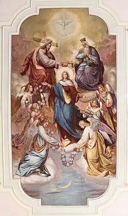 Zentrales Bild im Deckengemälde