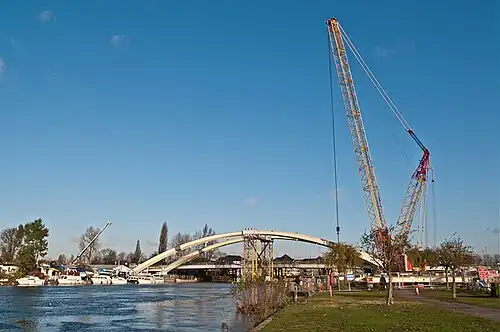 Bau der sechsten Walton Bridge 2006