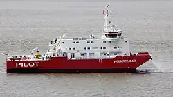 Belgisches SWATH-Lotsenstationsschiff Wandelaar