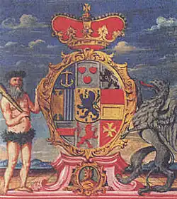 Das Wappen der Fürsten zu Solms-Braunfels