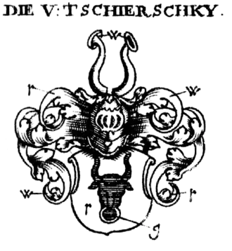 Wappen derer von Tschirschky in Siebmachers Wappenbuch ca. 1701