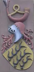 Wappen Graf Ulrichs V. von Württemberg-Stuttgart in Waiblingen