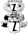 Wappen derer von Achenbach (1888) bei Johann Siebmacher