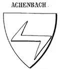 Wappen derer von Achenbach (1) bei Johann Siebmacher