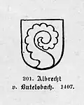 Wappen des Albrecht von Beutelsbach