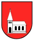Kirche im Wappen von Bleibach