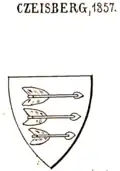 Wappen Czeisberg (1357) bei Siebmacher[13]