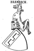 Wappen der Brüder Friedrich und Bertram von Brambach (1537)[10]