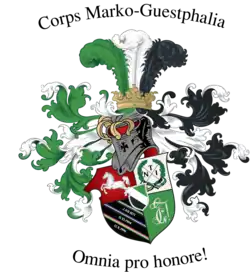 Wappen des Corps Marko-Guestphalia Aachen