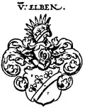 Wappen derer von Elben in Siebmachers Wappenbuch (1772)