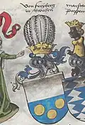 Wappen im Wappenbuch des Conrad Grünenberg, vor 1494