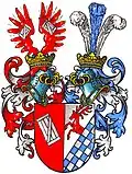 Wappen der Freiherren von Haxthausen-Carnitz I im Wappenbuch des Westfälischen Adels