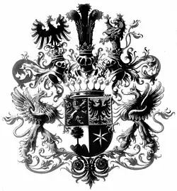 Wappen der Freiherren von Waldstätten-Zipperer 1904