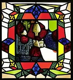 Wappen Glasscheibe von 1515 - Kirche Leulitz - im Bestand des Grassimuseum für Angewandte Kunst Leipzig